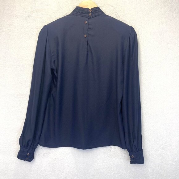 Vintage 80s Helene St. Marie Blouse Womens 4 Lightweight Minimalist Made in USA - Picture 3 of 12